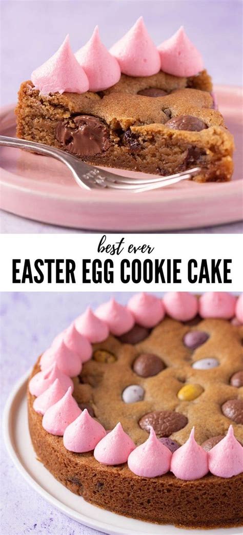 Delicious Easter Egg Cookie Cake