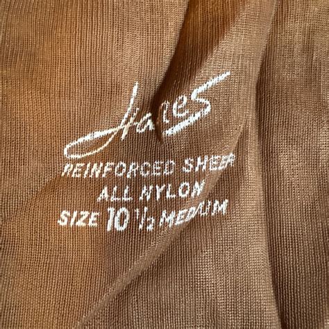 Pair Extra Vtg NOS Hanes Reinforced Sheer Stockings Nude Medium EBay
