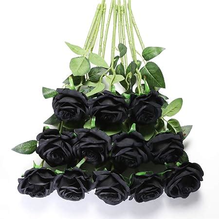 DuHouse 10 Stück künstliche Rosen Seidenblumen Fake Rose 54cm einzelnen