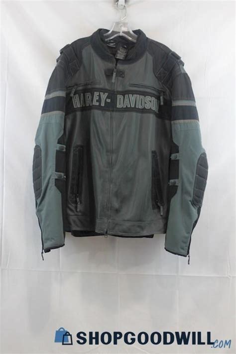 Harley Davidson Men S Gray Racer Jacket Sz 3xl ShopGoodwill