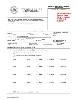 Fillable Online Courts State Hi Supreme Court Clerk S Office Courts