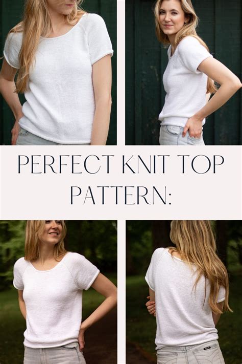 Perfect T Shirt Knitting Pattern Originally Lovely Knitting Knit