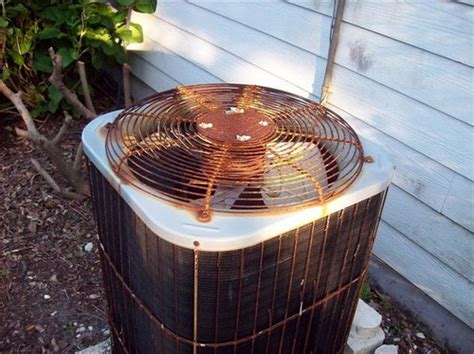 Rust On Grille Of Outside Condenser Unit Photos