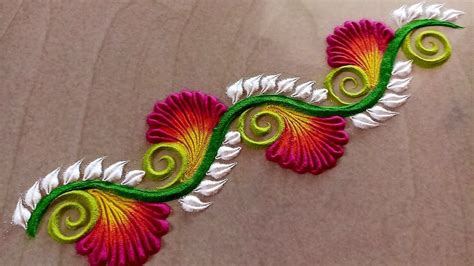 Easy Rangoli Designs Videos Rangoli Designs Simple Diwali Rangoli