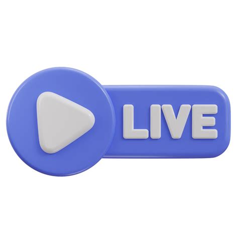 3d live streaming icon 30772146 PNG