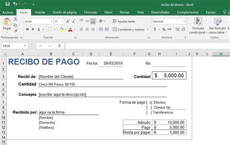 Recibo De Nomina En Excel MIDE