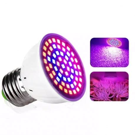 Ampolleta E27 Growing 60Led Full Spectrum Cultivo Indoor Tienda8