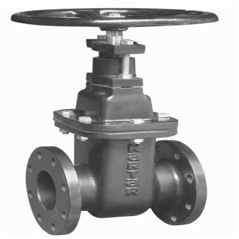 High Ci Cast Iron Double Flange Sluice Valves Valve Size 1 2 Inch At