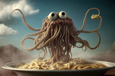 Flying Spaghetti Monster Desktop Wallpaper