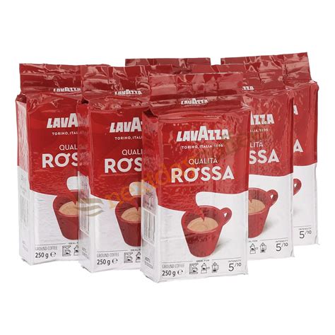 Lavazza Qualita Rossa Ground Coffee 6 X 250g