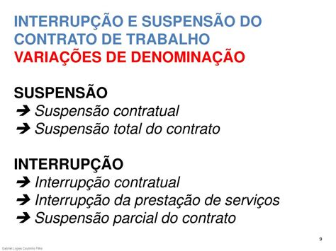 Contrato De Trabalho Suspens O E Interrup O Filecloud