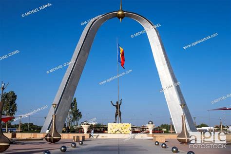 Monument of Independence, Place de la Nation, N'Djamena, Chad, Africa, Stock Photo, Picture And ...