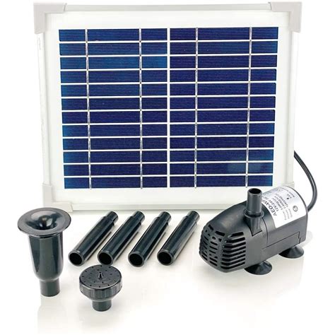 Aeo Solar Water Pump Kit 12v Dc Brushless Submersible 124gph Water Pump W 5w Solar Panel For