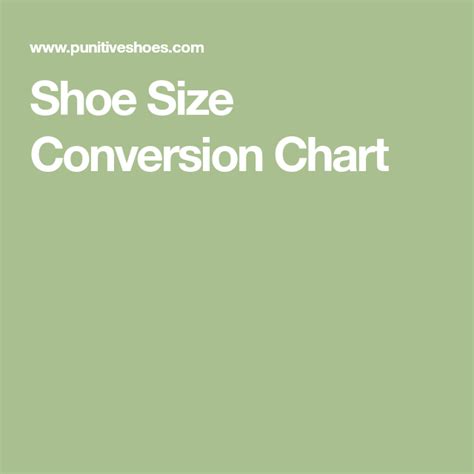 Shoe Size Conversion Chart | Shoe size conversion, Conversion chart, Chart