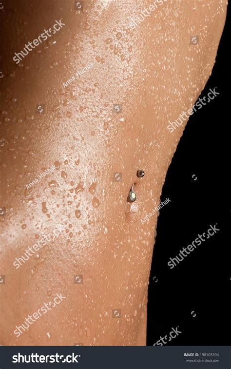 Nude Tanned Female Belly Piercing Navel Stock Photo 198103394 Shutterstock