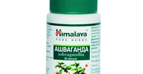 ХИМАЛАЯ АШВАГАНДА капсули 60 броя HIMALAYA ASHVAGANDHA capsules 60