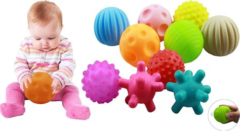 Rohsce 10 Pack Sensory Balls For Babies Kids 6 To 12