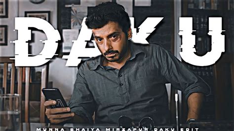 Daku Munna Bhaiya Edit Munna Bhaiya Attitude Status Daku Edit