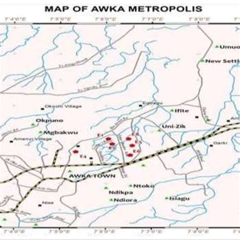 The Study Area Awka Source Anambra State Geographic Information