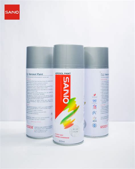 Sanvo Aerosol Spray Paint 400 Ml Chrome Lazada PH