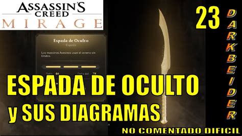 Assassins Creed Mirage Espada De Oculto Y Diagramas COMO CONSEGUIRLO