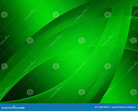 Fondo Suave De La Onda Verde Del Extracto Elegante Stock De Ilustración