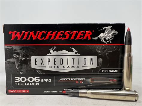 Winchester 30 06 Springfield Expedition Big Game Ammunition S3006ct 180