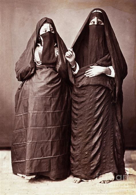 Two Middle Eastern Women In Trad. Dress Photograph by Bettmann | Pixels