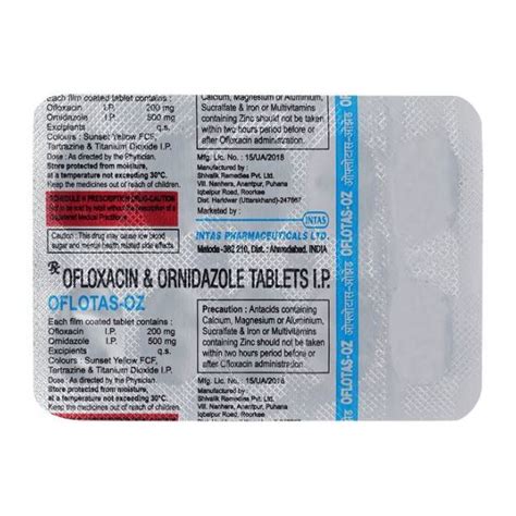 Oflox OZ Tablet Uses, Side Effects, Precautions PharmBaba, 47% OFF