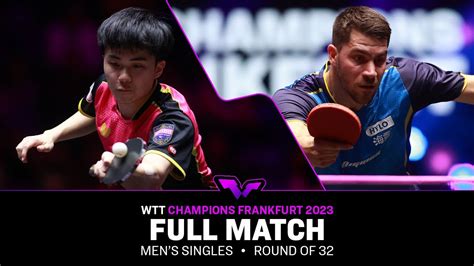 Full Match Patrick Franziska Vs Lin Yun Ju Ms R Wttfrankfurt