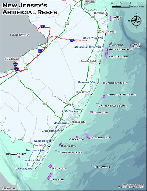NJDEP Division of Fish & Wildlife - Locations of New Jersey Artificial