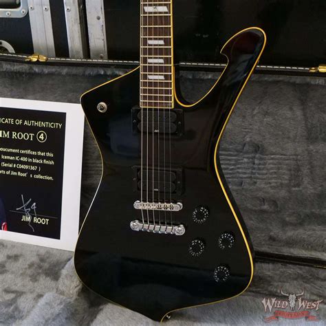 Jim Root Collection Ibanez Iceman Ic400 Black Wild West Guitars