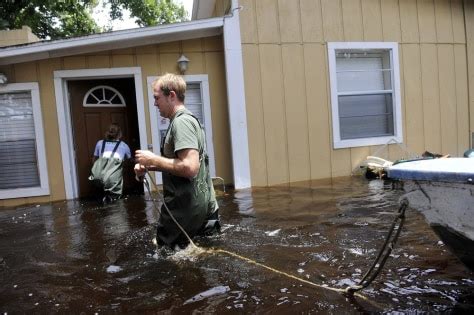 Two Feet Of Rain Thousands Flee Debby Floods Weather NBC News