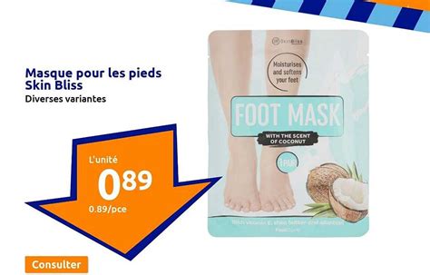 Promo Masque Pour Les Pieds Skin Bliss Chez Action Icatalogue Fr