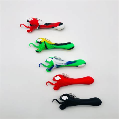 Esigo Free Sample Tobacco Smoking Venom Design Silicone Hand Pipe Dab