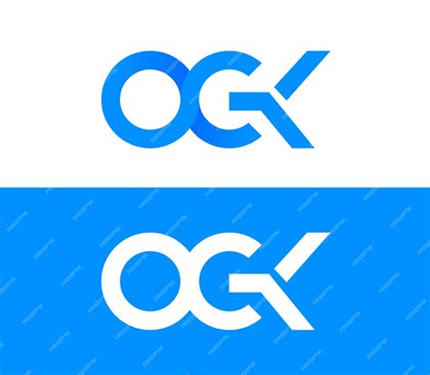 Разработка логотипов окк и огк | Премиум векторы
