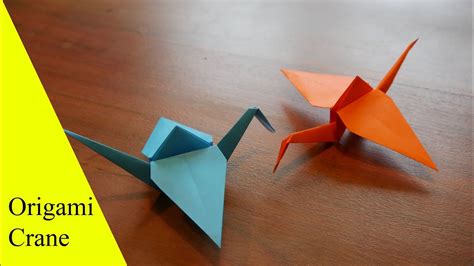 How To Make An Origami Crane Youtube