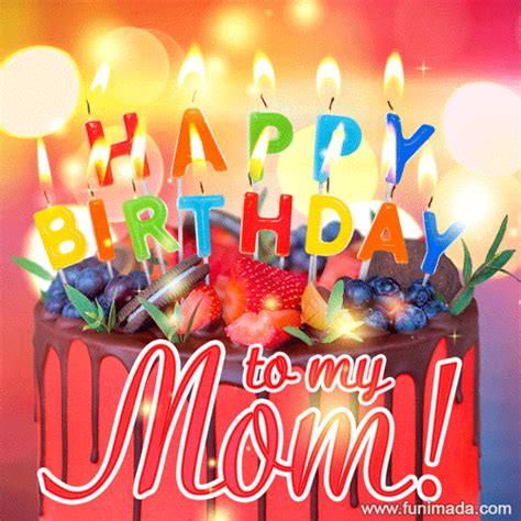 Happy Birthday Mom Wishes Gif