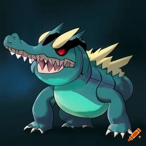 A Fierce Water Type Pok Mon Resembling An Alligator On Craiyon