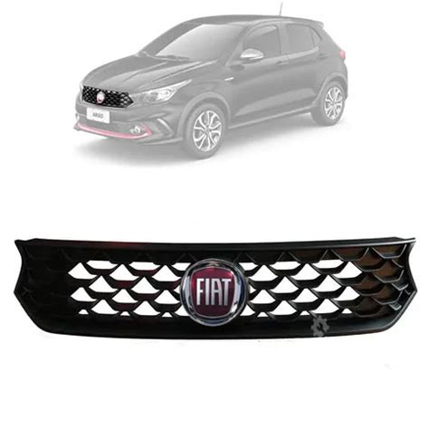 Kit Grade Radiador Emblema Fiat Argo 2017 2018 2019 Original Autorizada