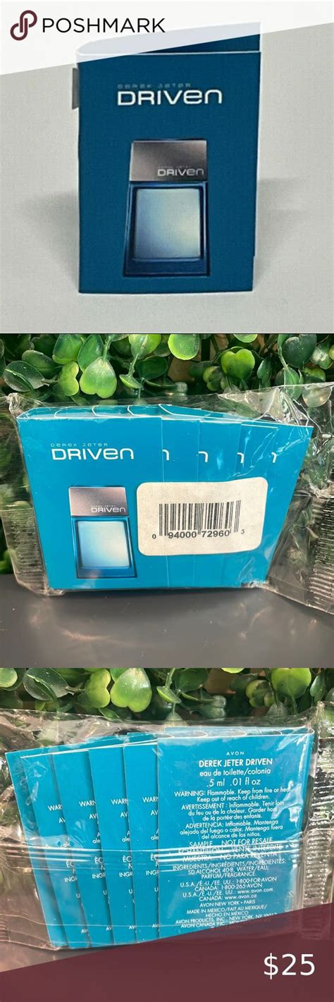 Avon Derek Jeter Driven Blue Cologne Samples Pack Of Inflamable