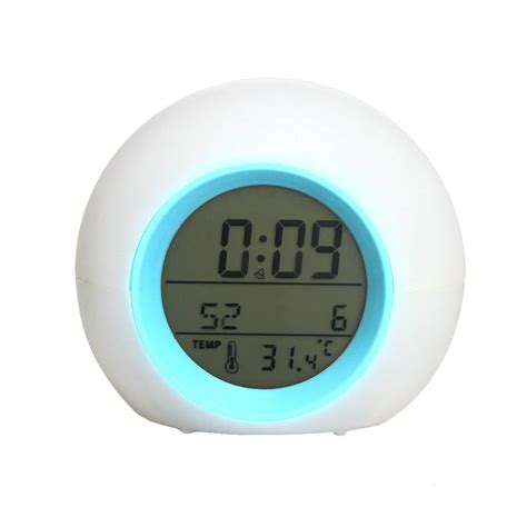 Wake Up Alarm Clock LED Light Digital Alarm Clock Sound Control ...