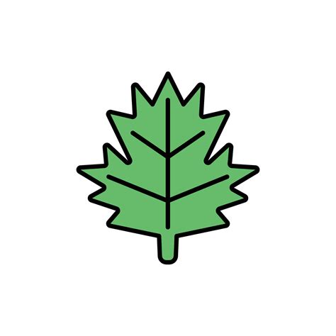 leaf icon. filled outline icon 28577588 Vector Art at Vecteezy