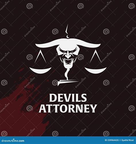 Devil Lawyer Logo Concept Stock Vector Illustration Of Corporate