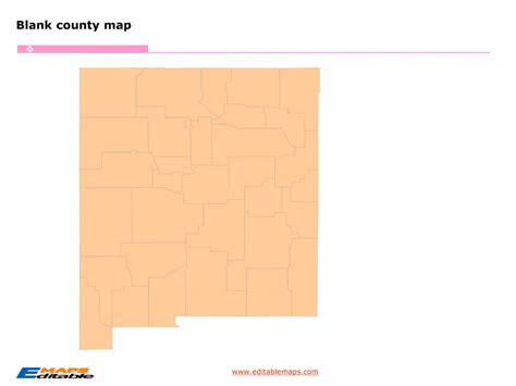 New Mexico county map - Editable PowerPoint Maps