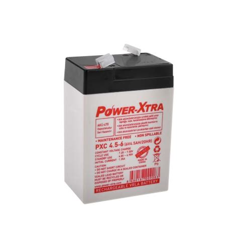 Power Xtra PXC4 5 6 6V 4 5 Ah AGM VRLA Sealed Lead Acid Battery