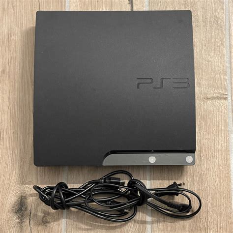 Sony Playstation 3 Ps3 Slim 120gb Cech 2001a Console W Cables Tested