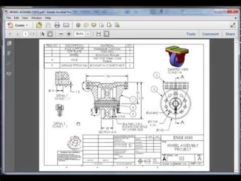 SolidWorks Assembly Drawing Part I YouTube