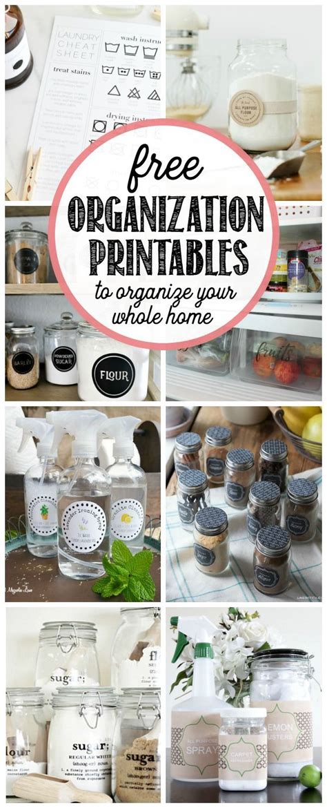 Free Organization Printables | Free printables organization ... 