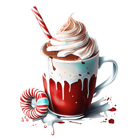 Hot Cocoa In Mug With Fluffy Delicious Whip Cream Creative Fabrica